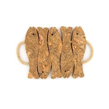 LIGA Medium Cork Fish Trivet