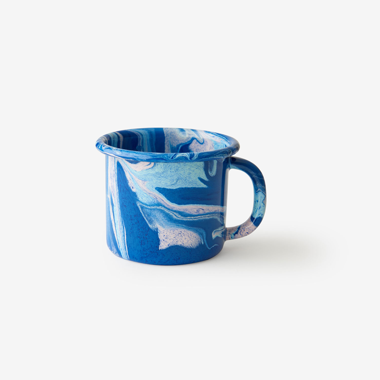 Bornn Cobalt Marble Enamel Mug