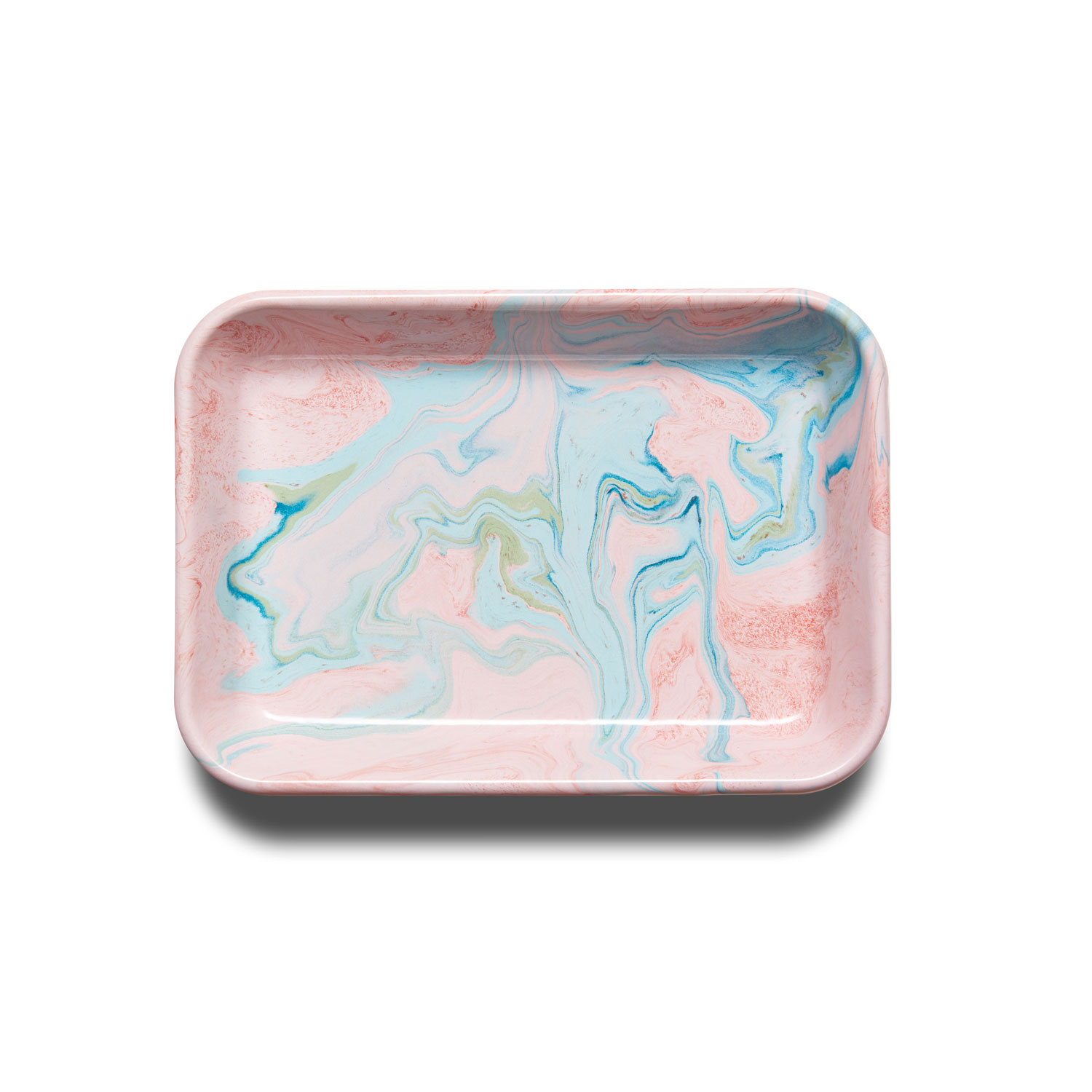 Bornn Blush Marble Enamel Tray