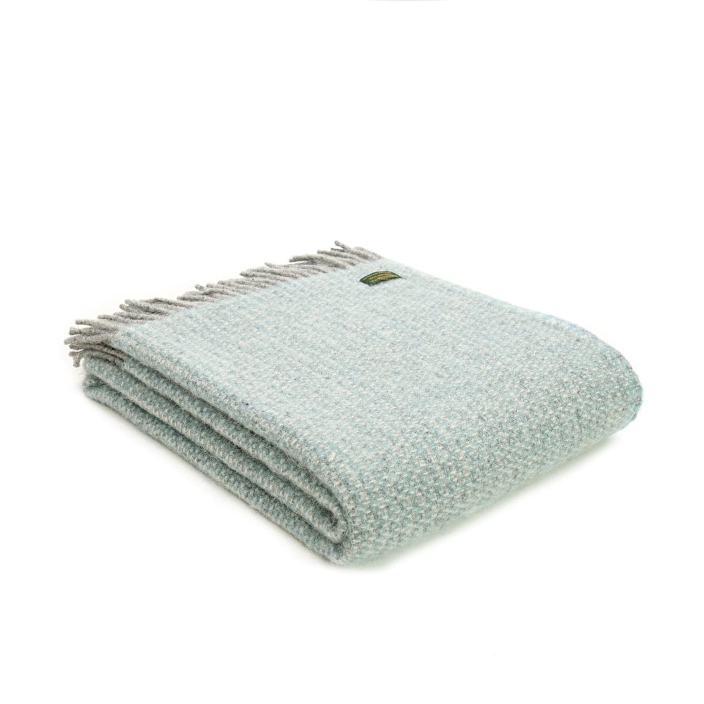 Tweedmill Spearmint Illusion Pure New Wool Illusion Throw 150cm x 183cm