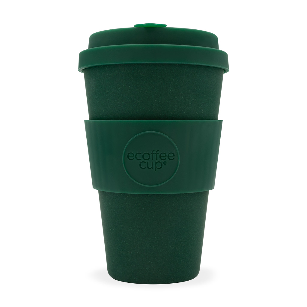 Ecoffee Cup Large Dark Green Leave It Out Arthur Ecoffee Cup