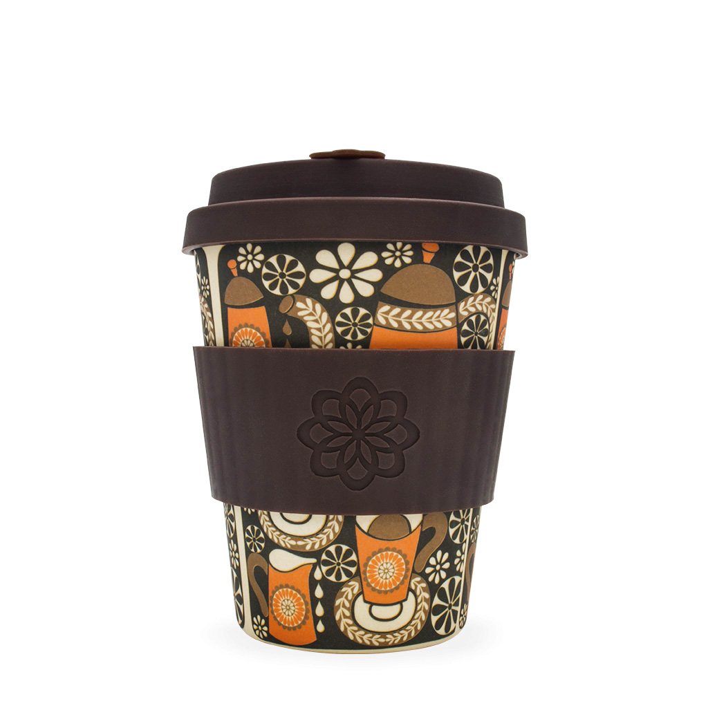 Ecoffee Cup Medium Brown Project Waterfall Morning Ecoffee Cup