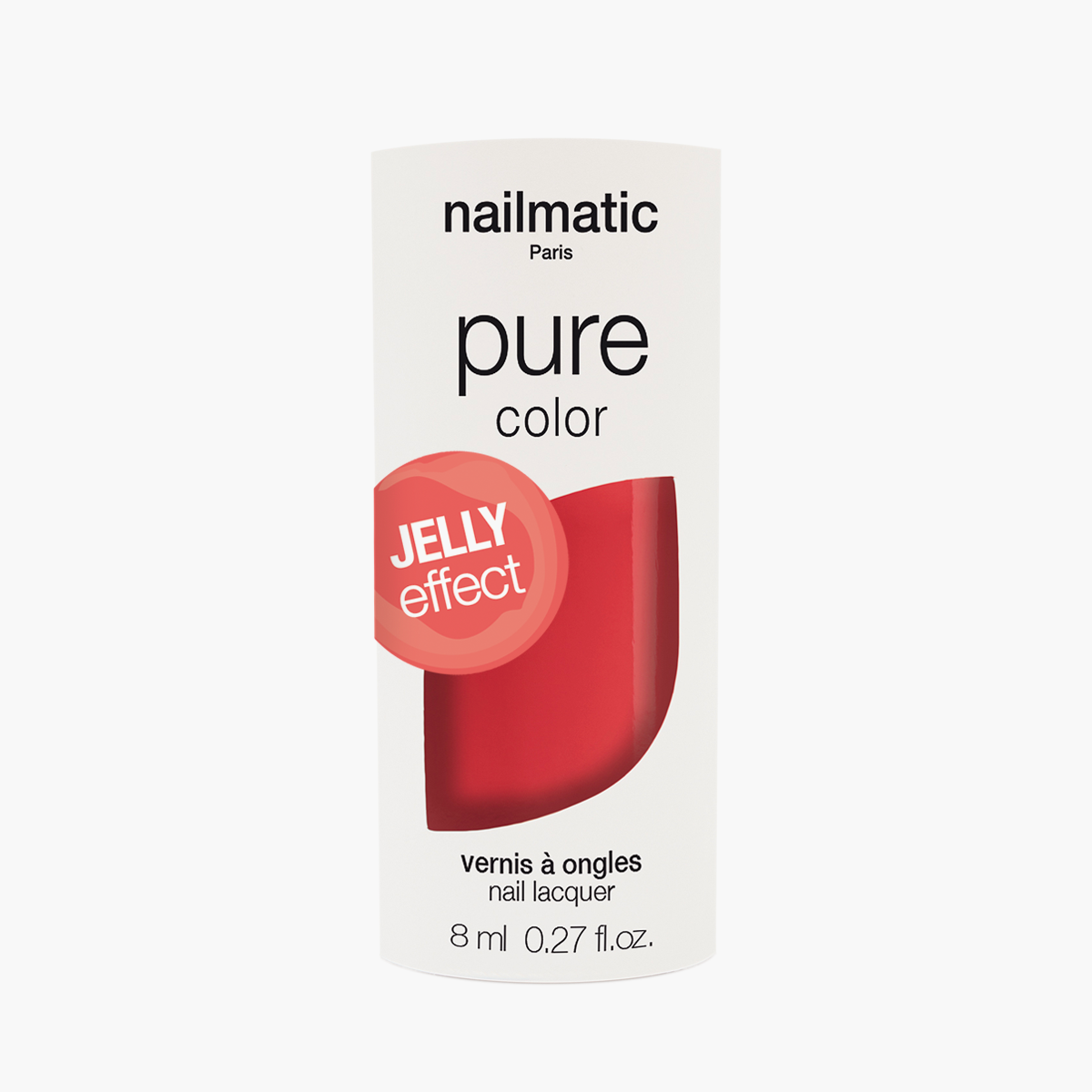 Nailmatic Nailmatic Jelly Effect Nail Polish – Claudia, Coral Pink