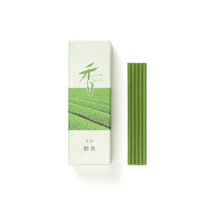 Shoyeido Xiang Do Green Tea/Sencha Incense Stick with Holder 
