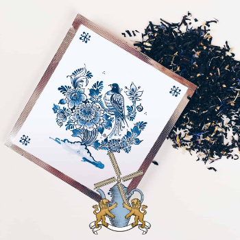 Tea Netherlands Delft Blue Bird of Paradise Tea Tiles