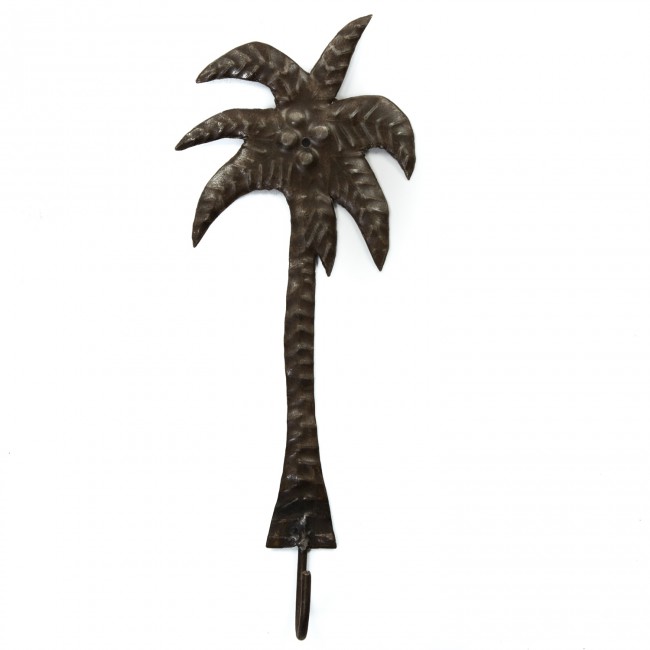 Stapelgoed Large Grey Steel Palm Tree Wall Hook