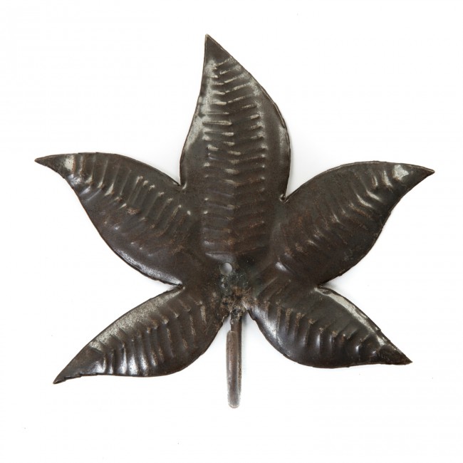 Stapelgoed Large Grey Steel Leaves Wall Hook