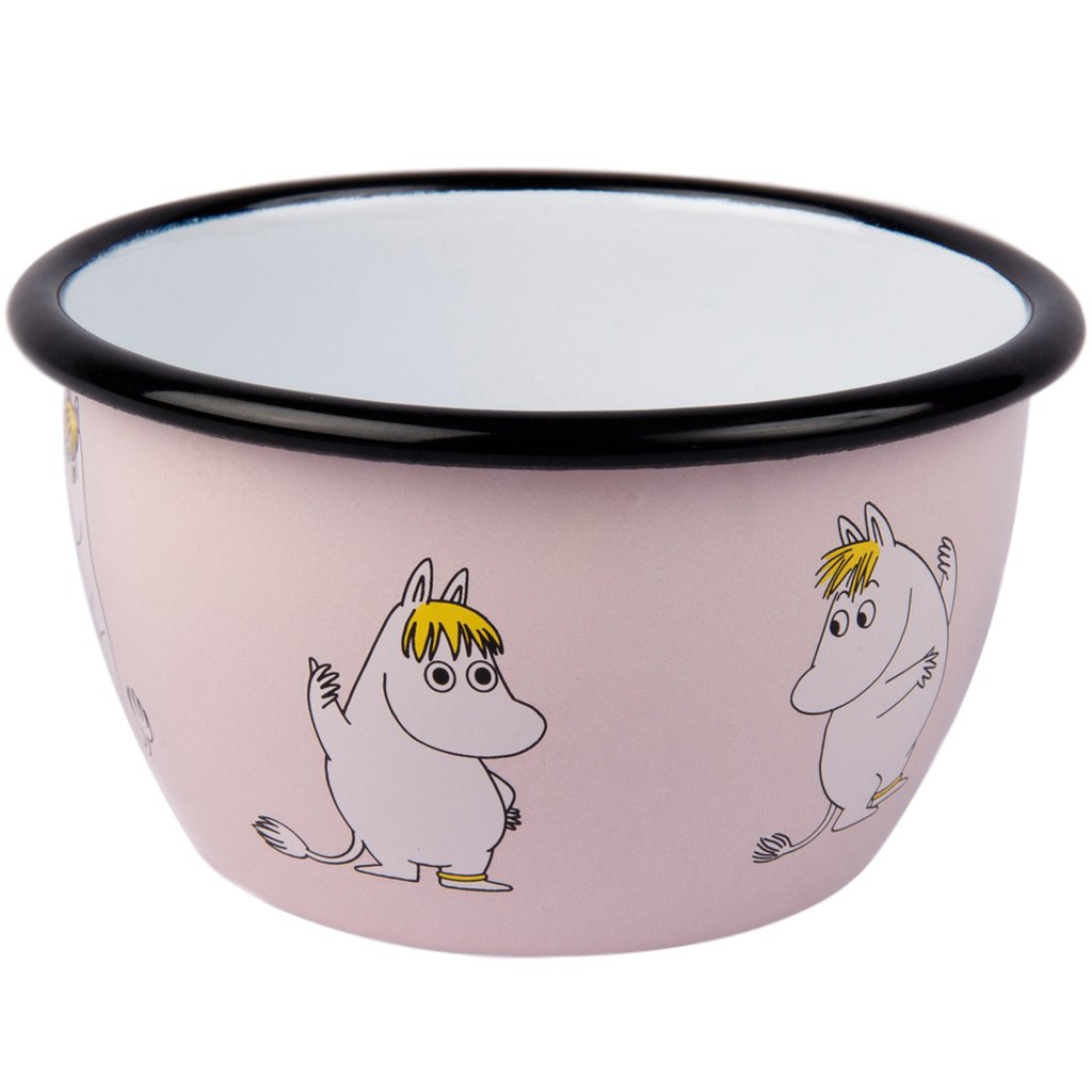 Muurla Pink Moomin Snorkmaiden Retro Enamel Bowl