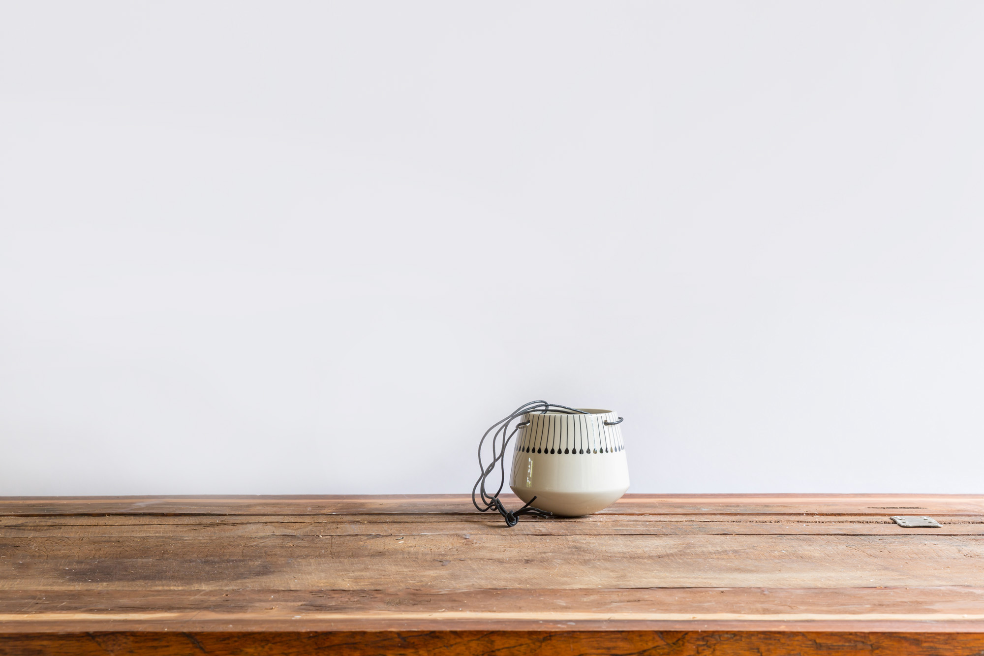 Nkuku Hand Painted Ceramic Hanging Pot 