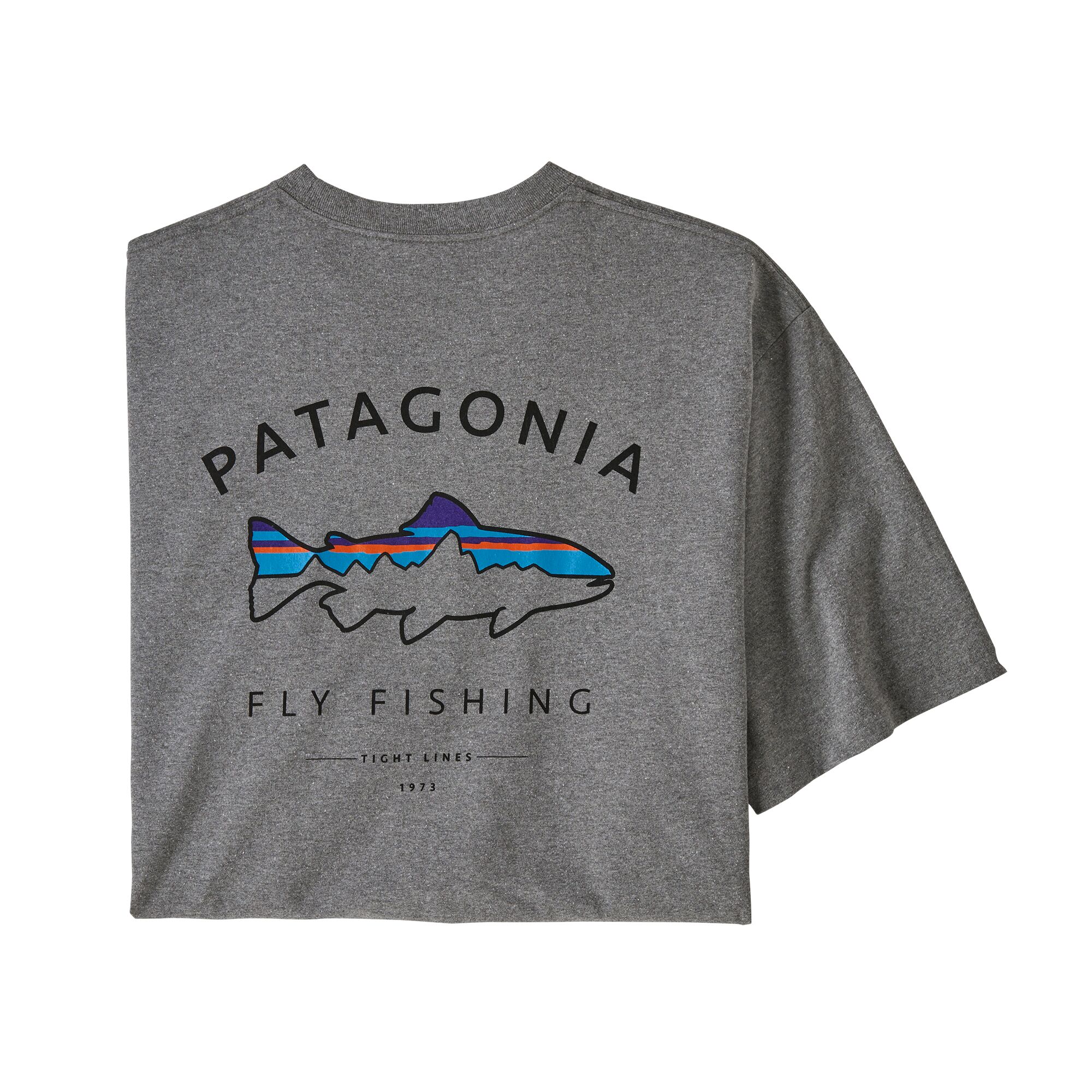 Patagonia Framed Fitz Roy Tee - Gravel Heather