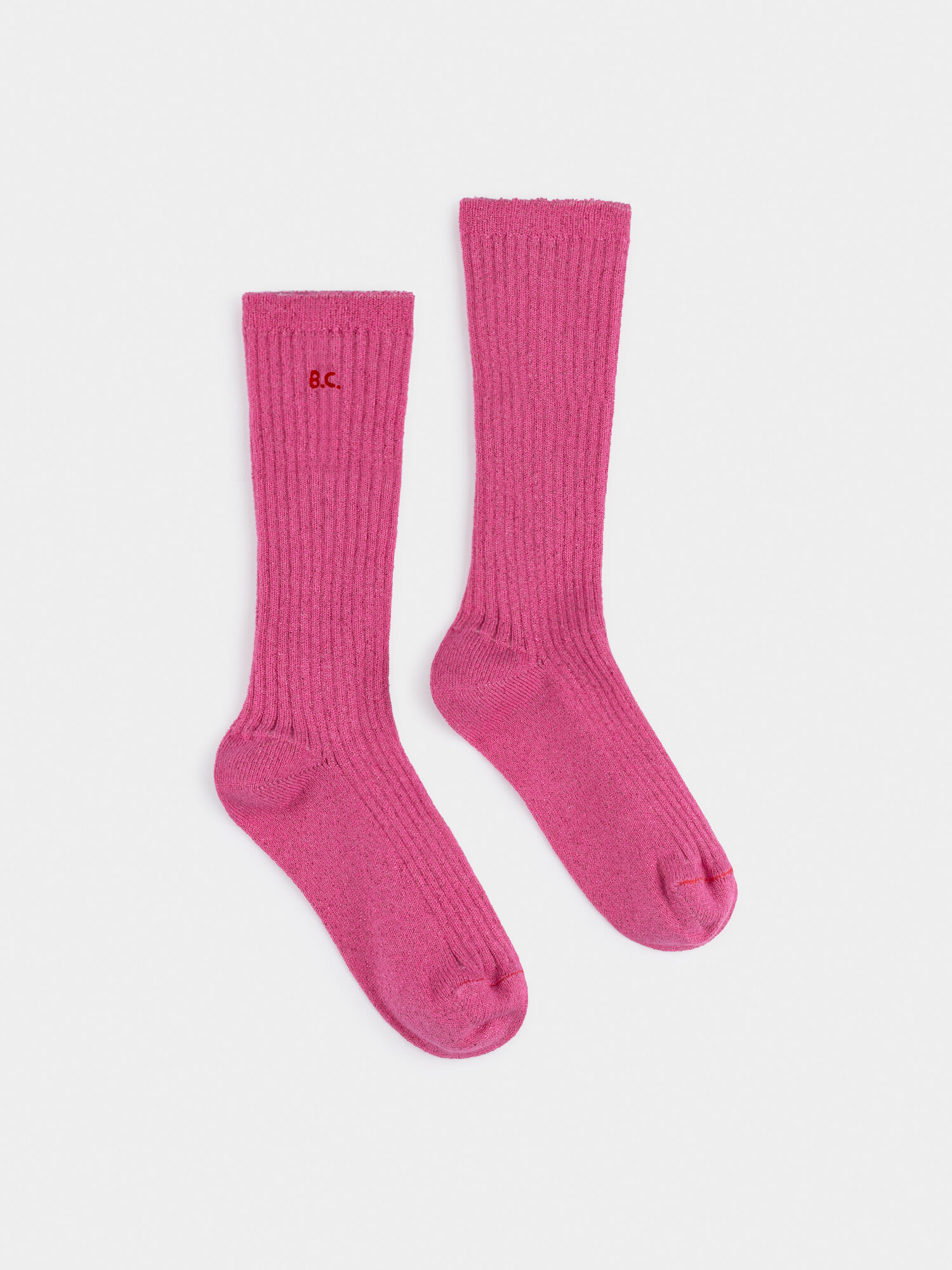 Bobo Choses Pink Cotton BC Lurex Socks