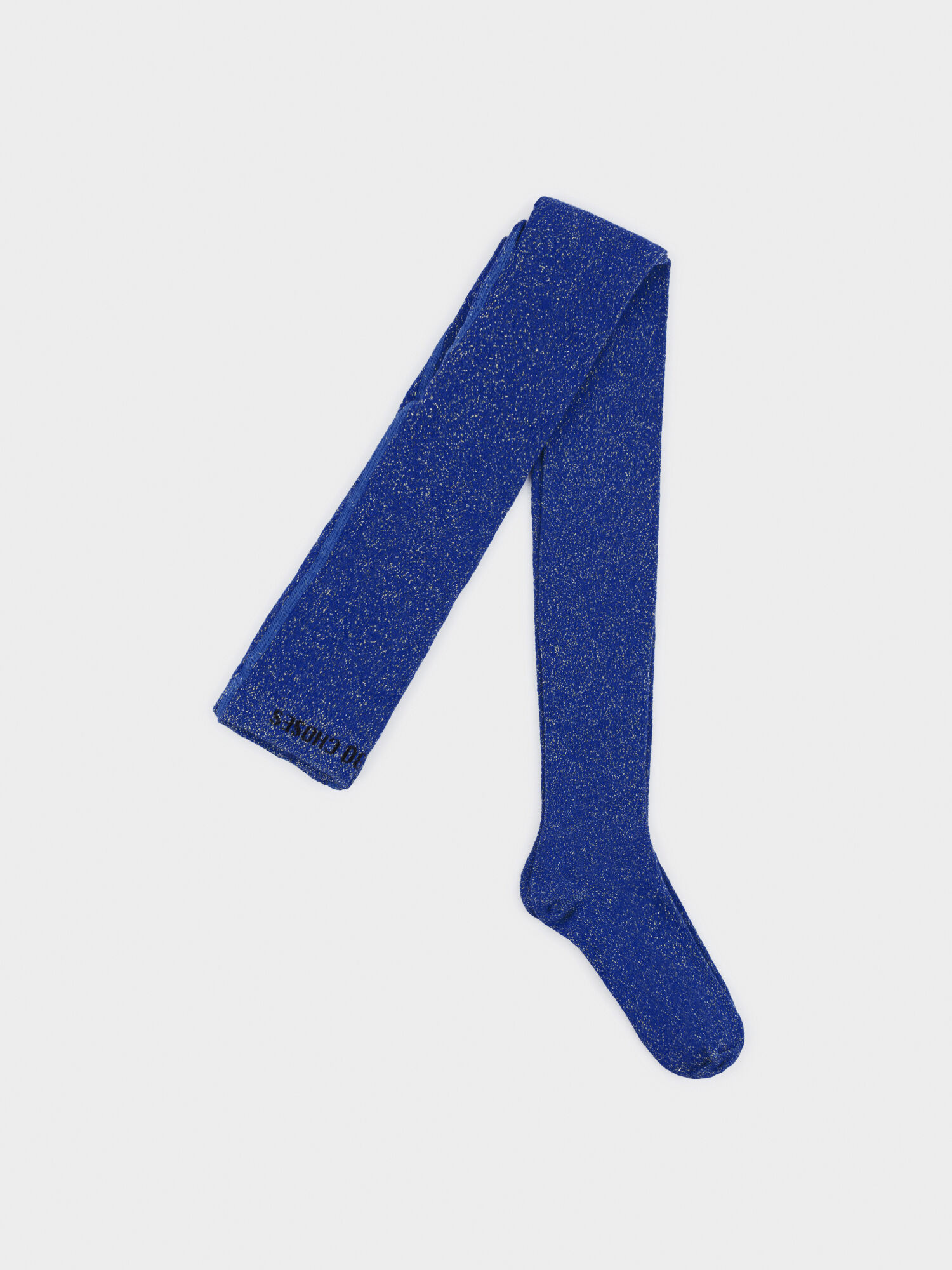 Bobo Choses Blue Cotton Lurex Tights