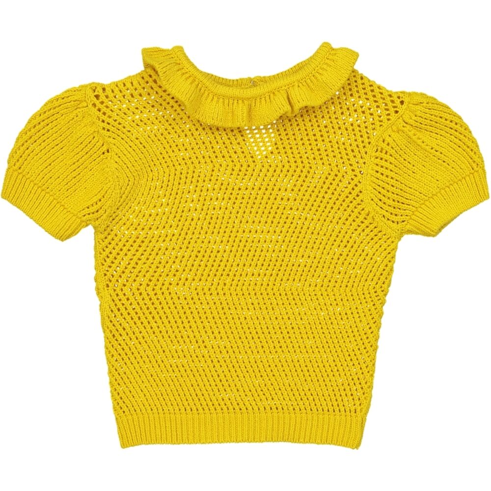 Hello Simone Yellow Cotton Cassy Kids Sweater