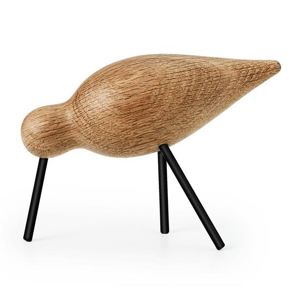 Normann Copenhagen Shorebird Vogel Medium Eik En Zwart