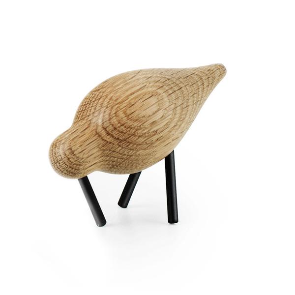 Normann Copenhagen Shorebird Vogel Small Eik En Zwart