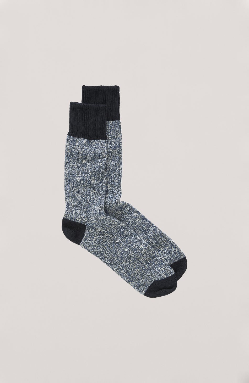 YMC Twisted Slub Sock - Navy