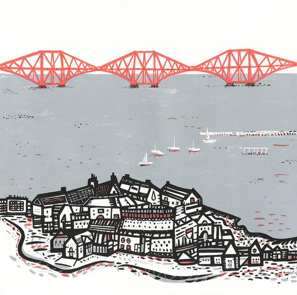 Susie Wright Small Forth Rail Bridge Screen Print