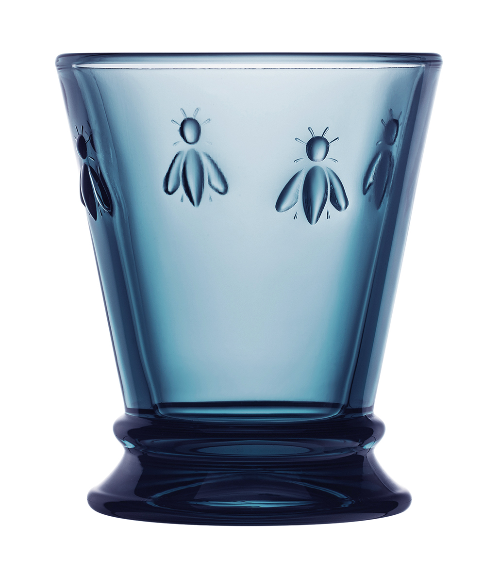 La Rochere Small Bee Blue Glass Tumblers Set Of 6