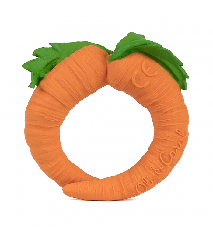 Oli&Carol Rubber Cathy The Carrot Baby Teether