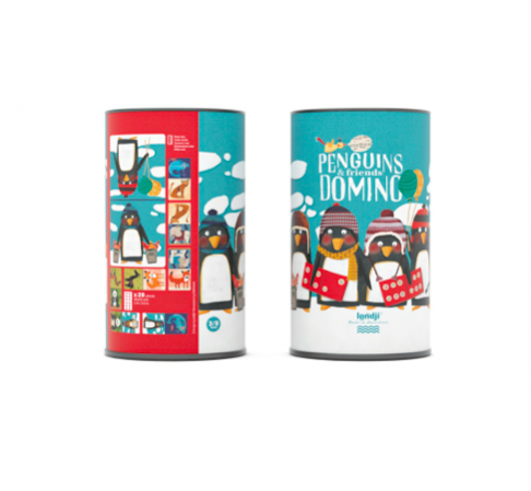 Londji Cardboard Penguins and Friends Domino Game