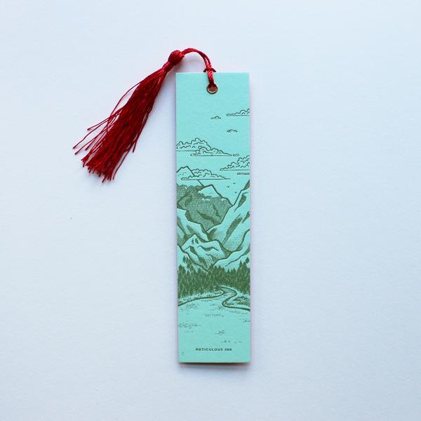 Meticulous Ink Letterpress Bookmark by Meticulous Ink - Landscape