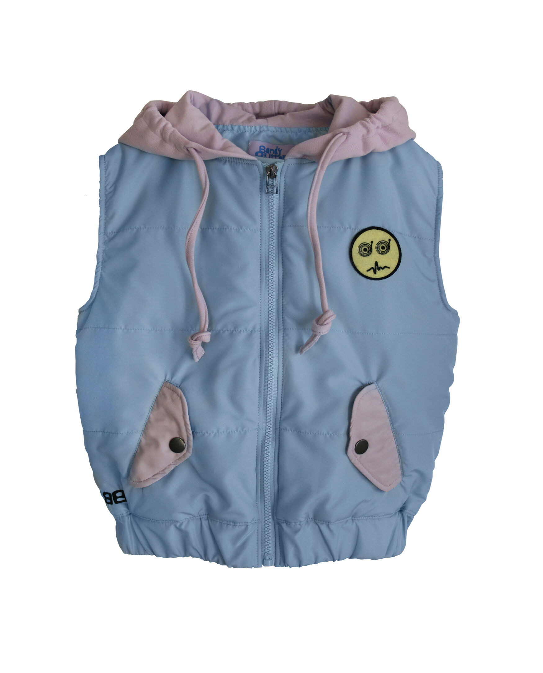 Bandy Button Polyamide Stone Boys Vest