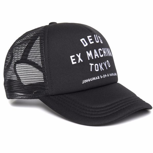 Deus Ex Machina Tokyo Address Trucker - Black