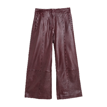 House of Dagmar Anna Chrome Free Leather Pants