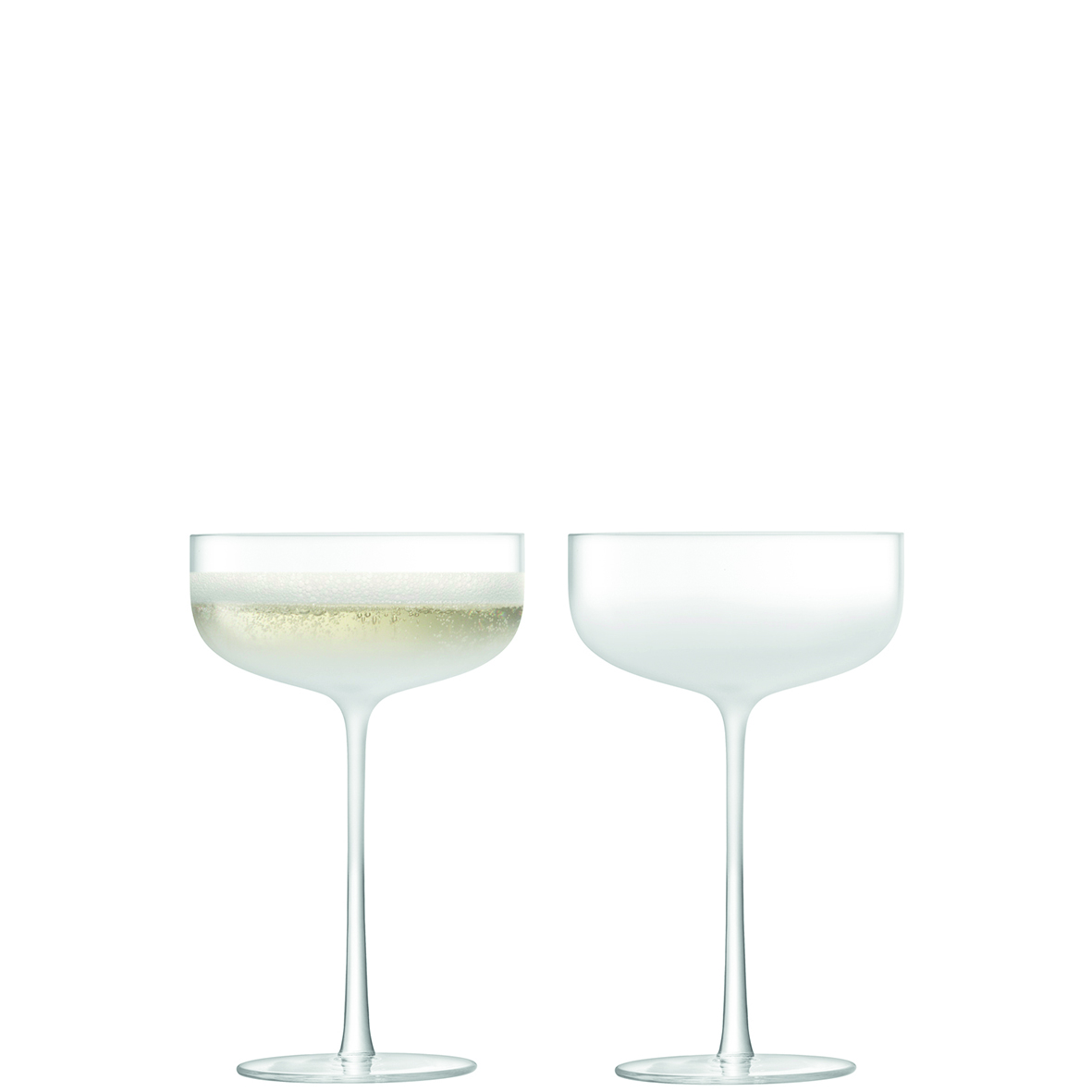 LSA International Mist Champagne/Cocktail Saucers (set of 2)