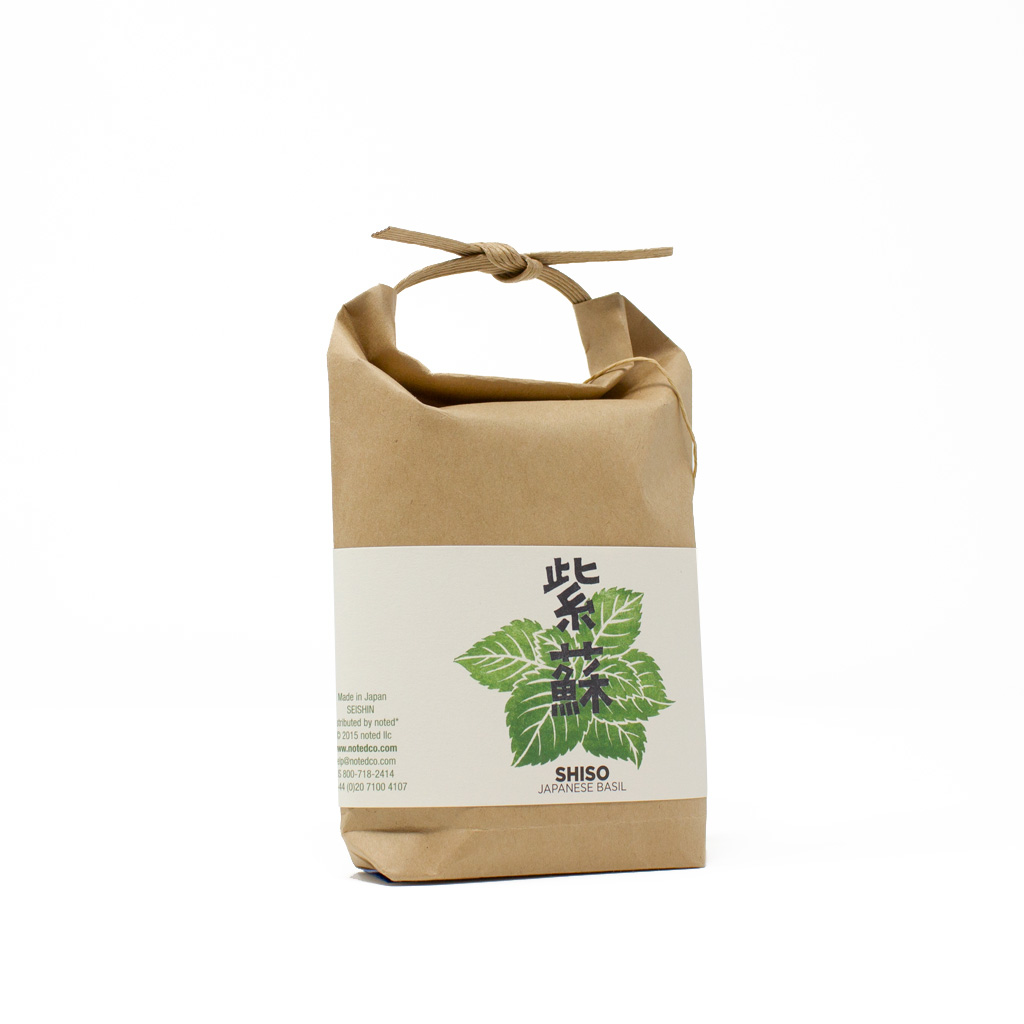 Noted Grow Your Own Japanese Herb Kit in a Japanese Paper Bag - Shiso 