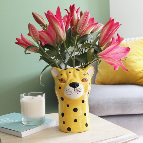 Lisa Angel  Leopard Vase