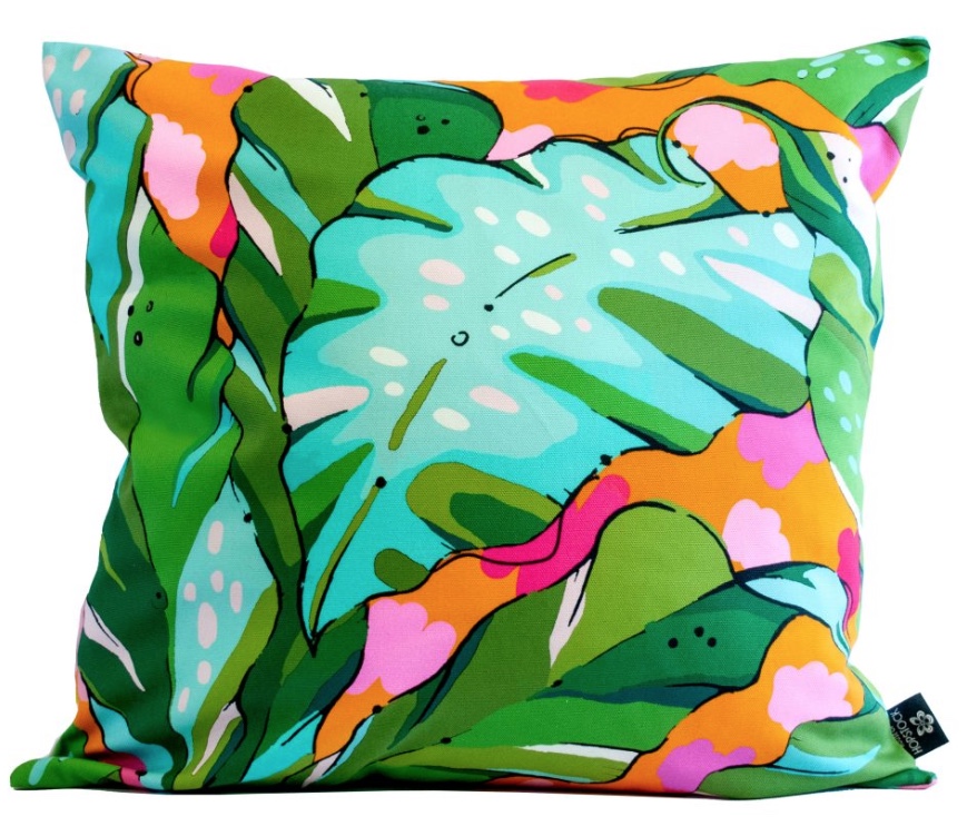 House of Hopstock 50 x 50cm Shangri La Sunset Cotton Cushion