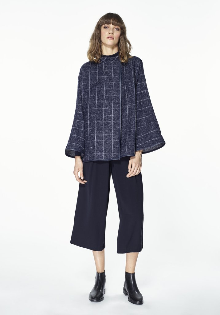 Paisie Checked jacket with kimono sleeves