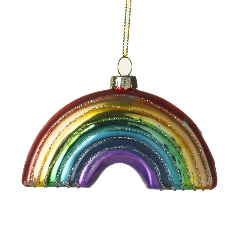 Heaven Sends Rainbow Glass Christmas Bauble