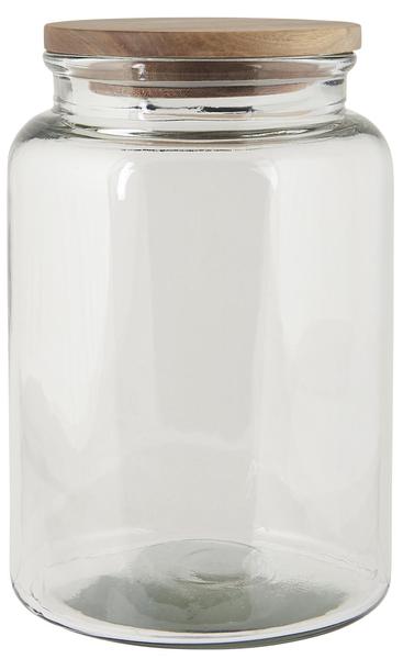 Ib Laursen Glass Jar W Wooden Cover 3000 Ml