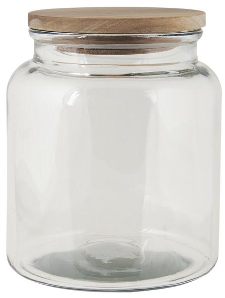 Ib Laursen Glass Jar W Wooden Cover 2350 Ml