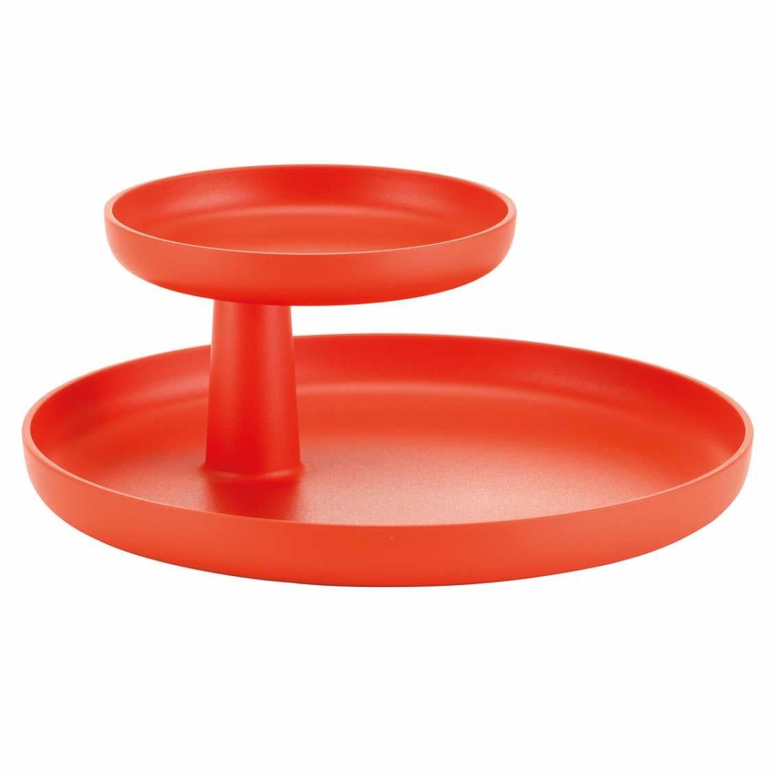 Vitra Red ABS Plastic Rotary Tray