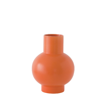 raawii Large Orange Earthenware Vase