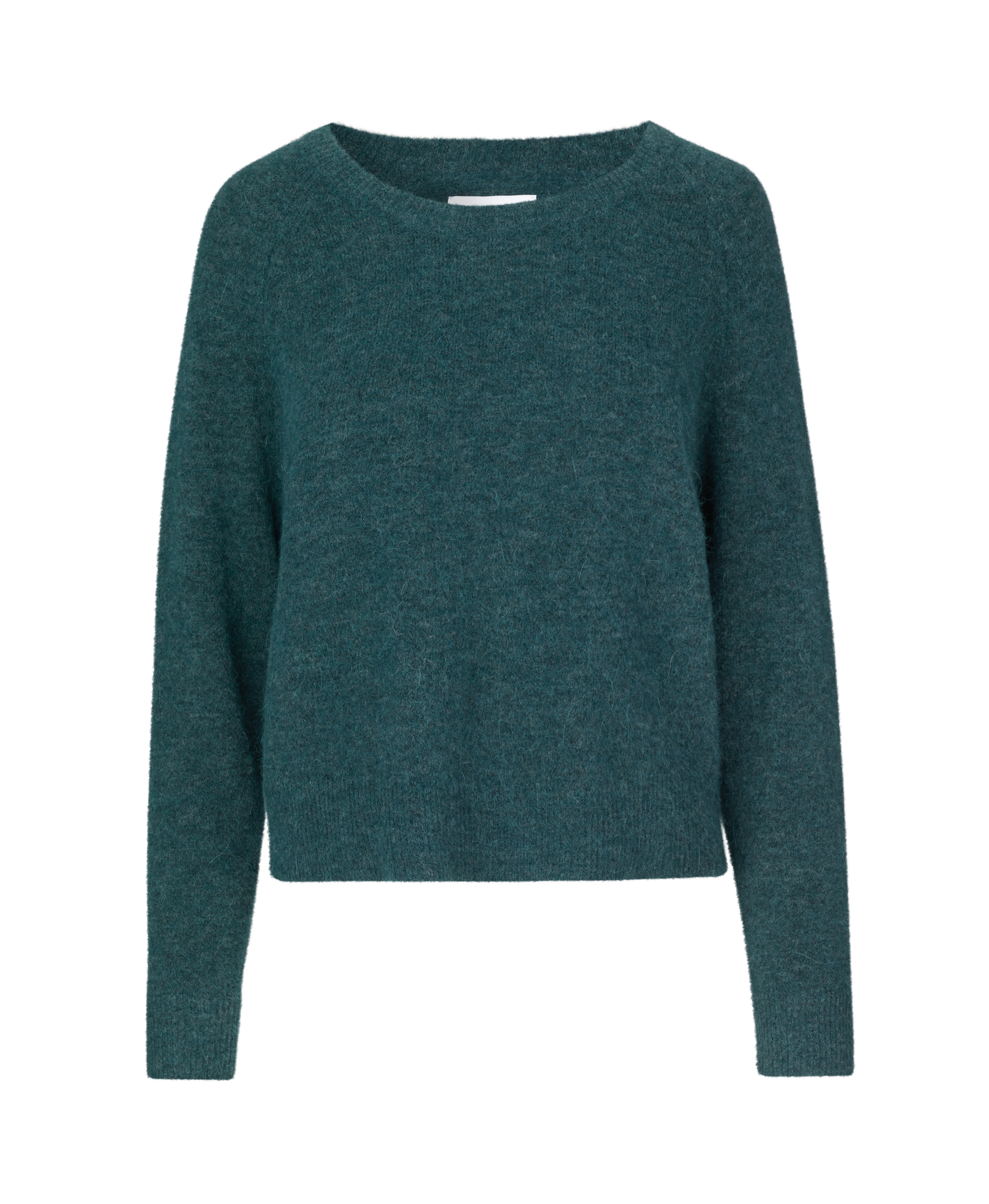 SamsoeSamsoe Anour O Neck Knit - Sea Moss Melange 