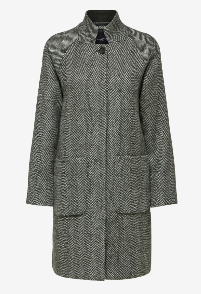 Selected Femme Selected Femme Herringbone Wool Coat 