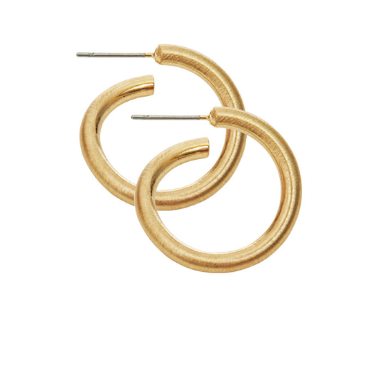 Dansk Smykkekunst Tara Turn Earrings - Gold Plating 