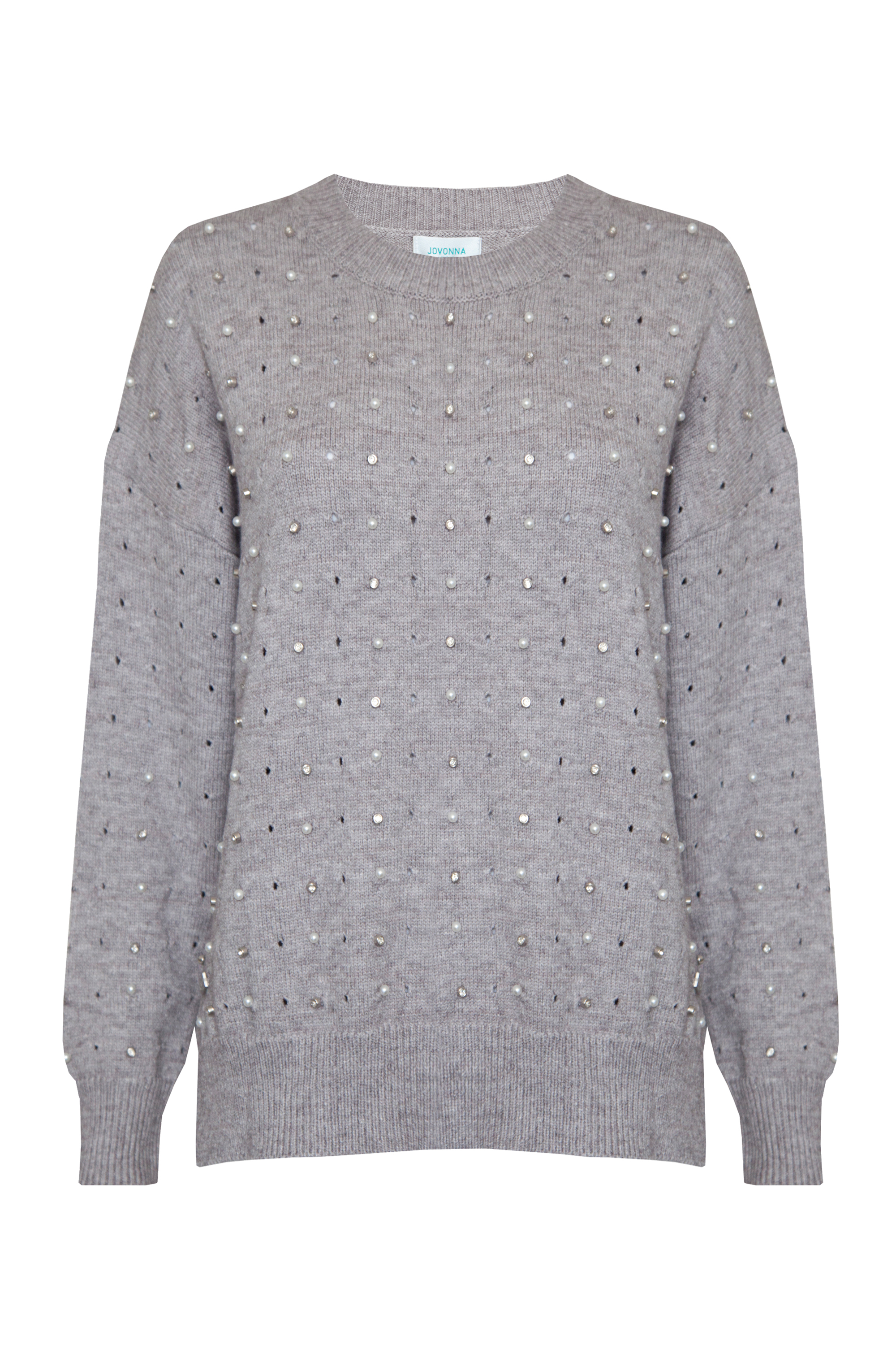 Trouva: Grey Leticia Pearled Jumper