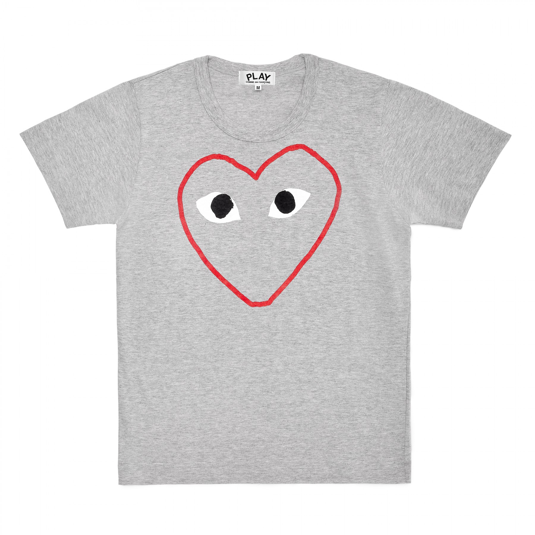 Comme Des Garcons Play Comme des Garçons Red Heart Sketch T-Shirt (Grey) P1T266