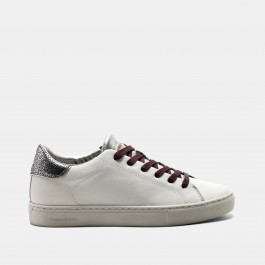 Crime London Beat Trainer in White Leather