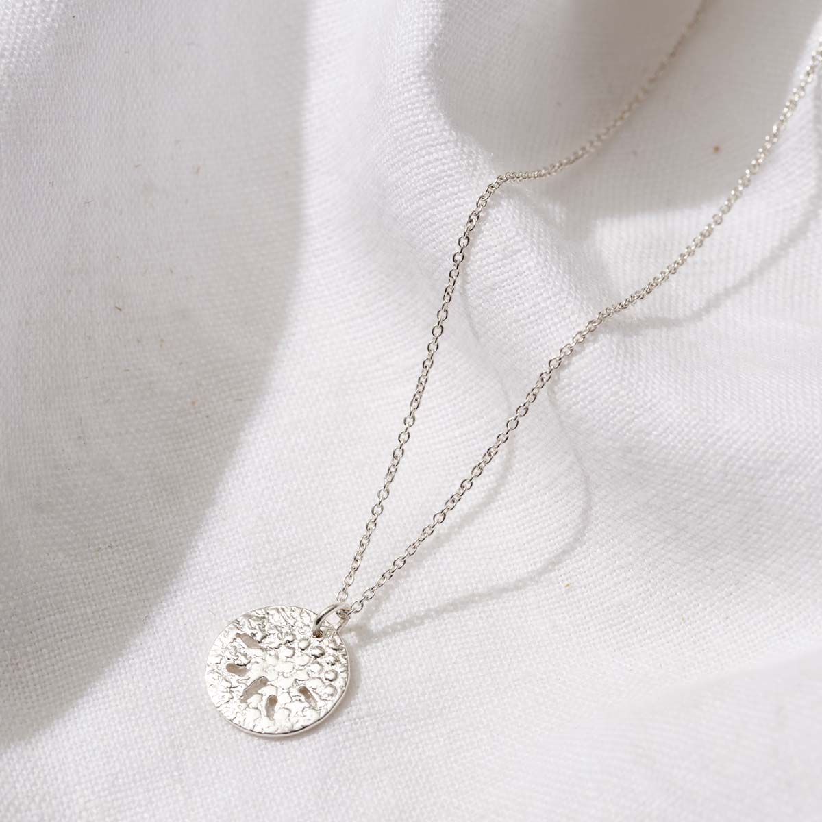 Posh Totty Designs Silver Sand Dollar Necklace