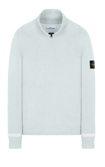 Stone Island Dust Grey Lambswool Sweater