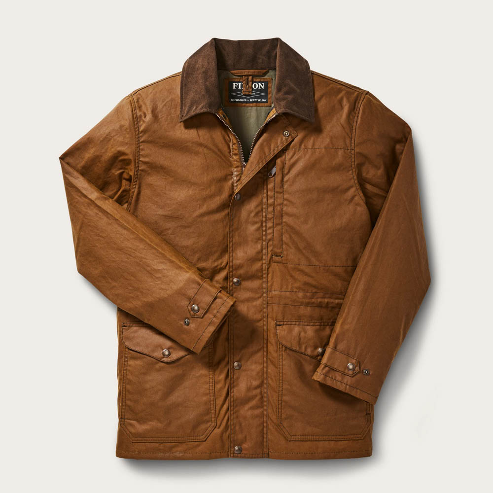 Filson Dark Earth Cover Cloth Mile Marker Coat