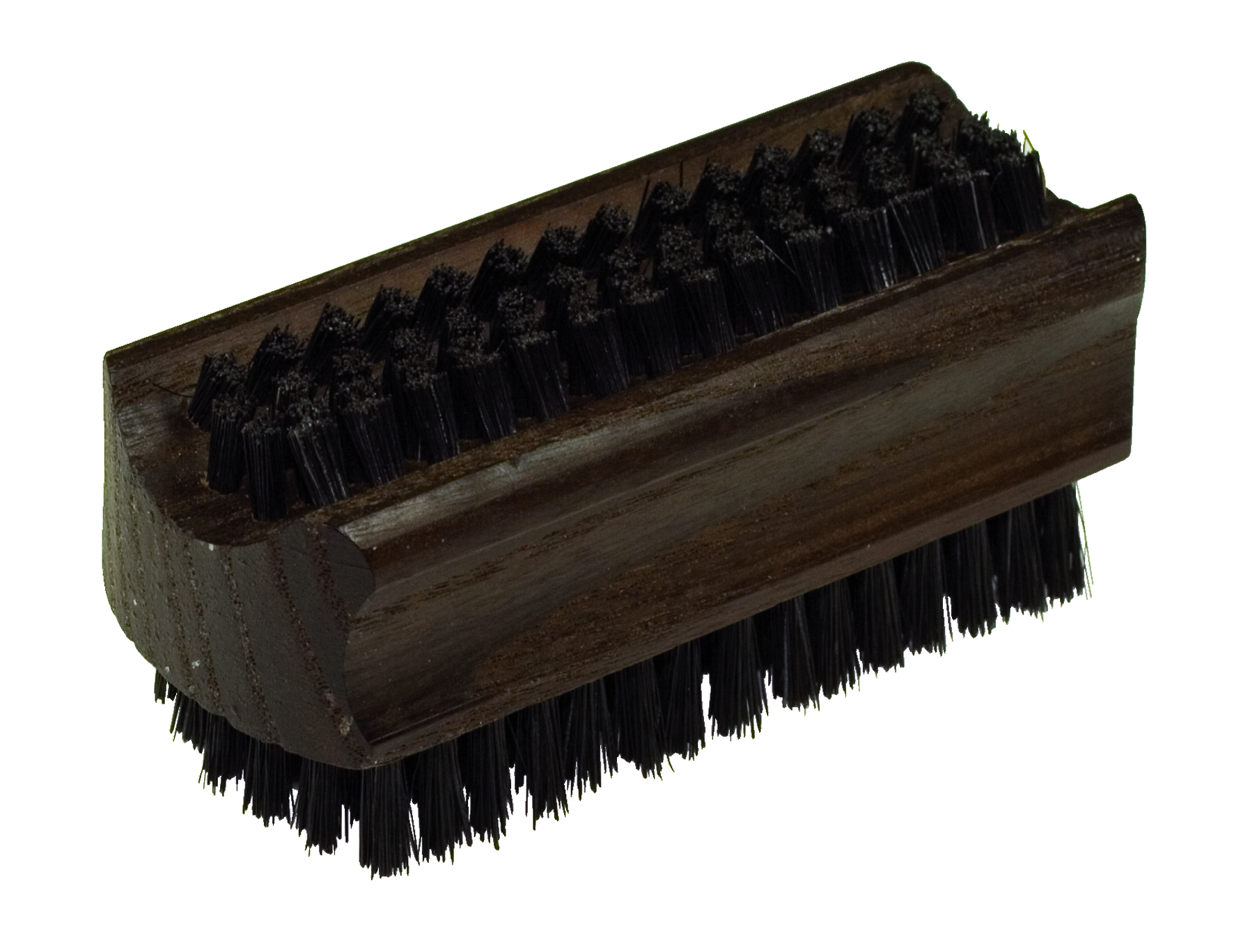Redecker Wooden Dark Nail Brush & Black Bristle