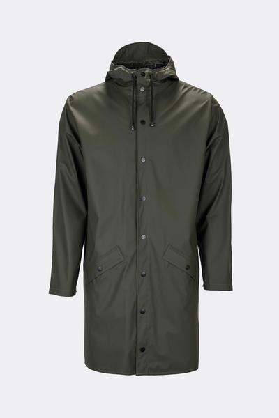 Rains Rains Unisex Long Jacket In Green