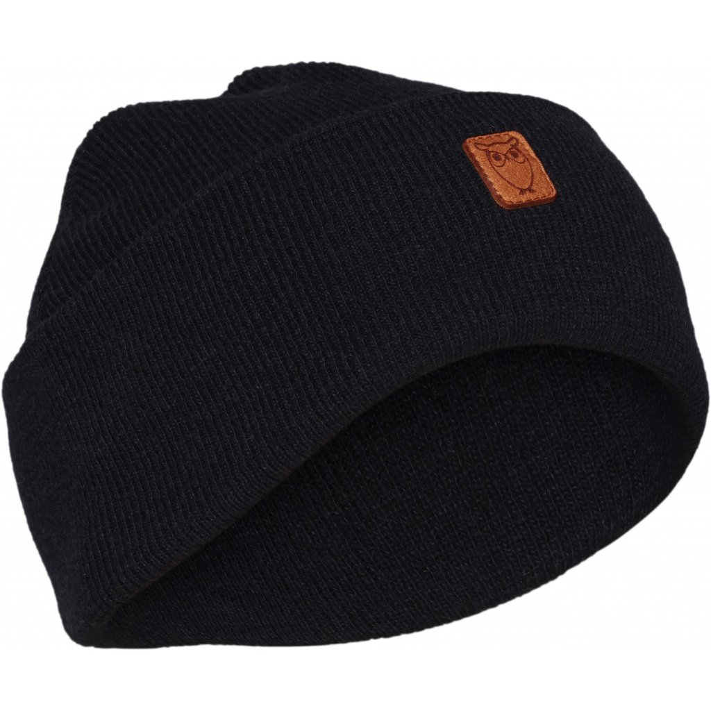 Knowledge Cotton Apparel  82206 Beanie organic wool Total Eclipse